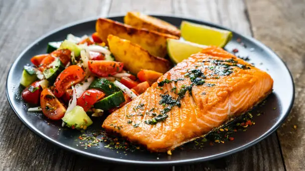 salmão grelhado